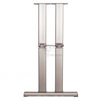 Pied de table basculant aluminium double